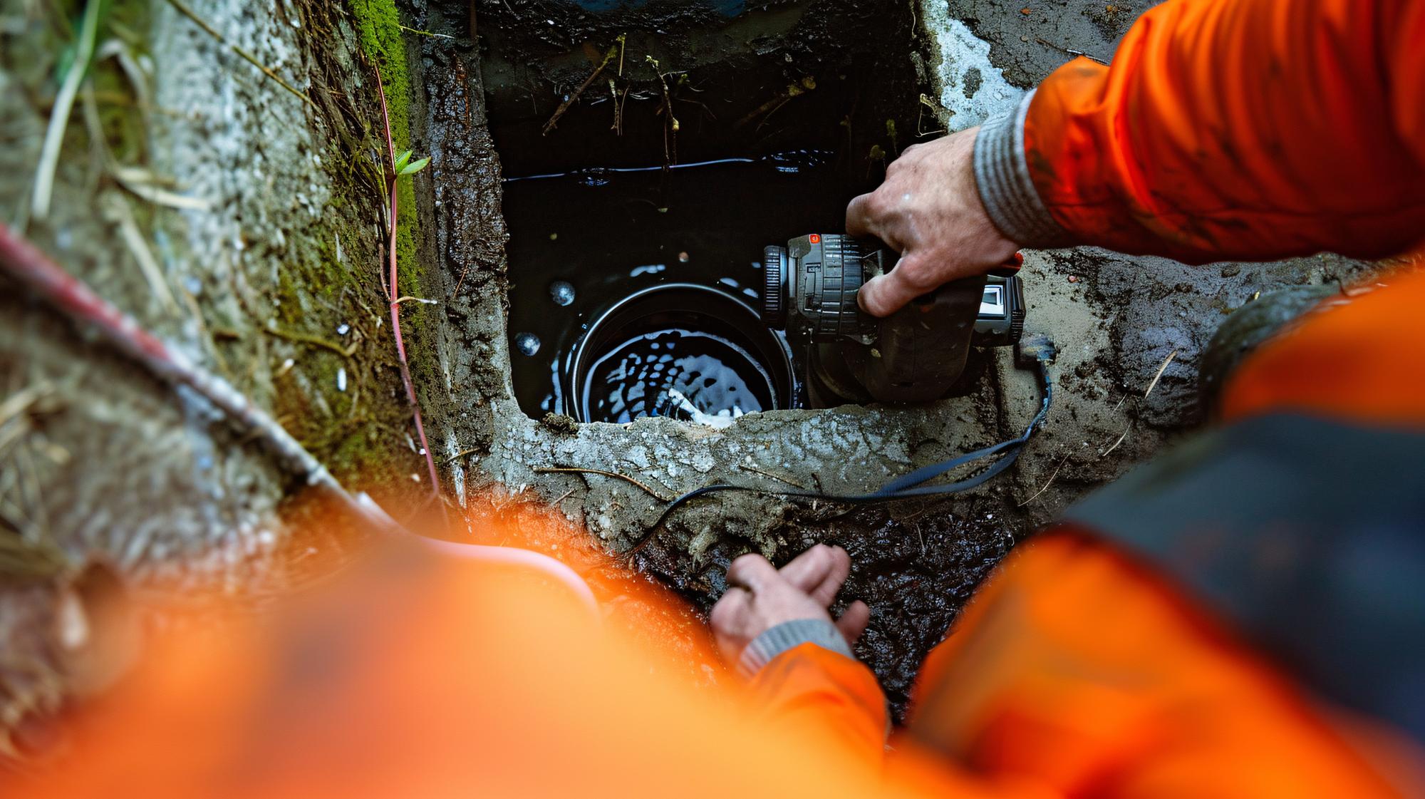 Inspection d’une canalisation par caméra avant son débouchage
